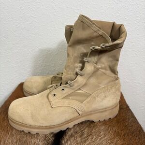 Altama Mens 11W Hot Weather Combat Boots Desert Tan Suede Vibram Sole USA Made